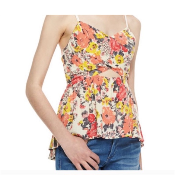 Free People Tops - Free People Some Like It Hot Peekaboo Tank Top